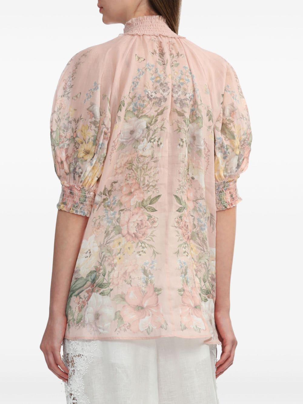 Zimmermann Shirts Pink Ramie
