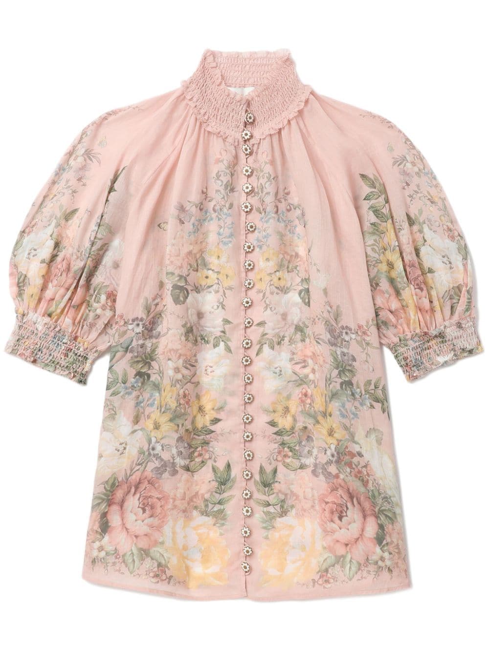 Zimmermann Shirts Pink Ramie