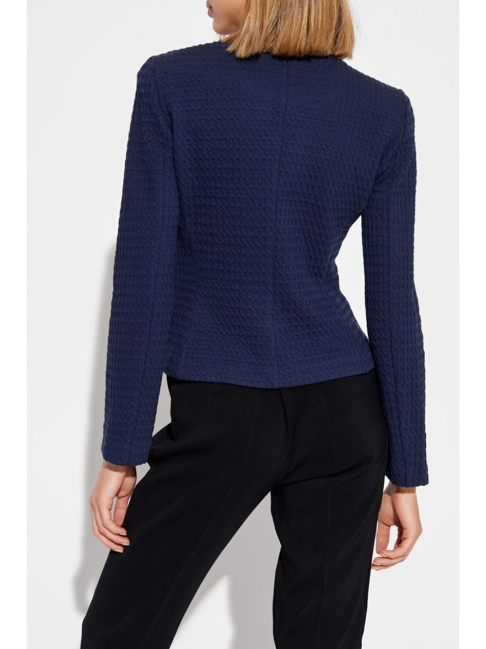Emporio Armani Jackets Blu Scuro Cotton