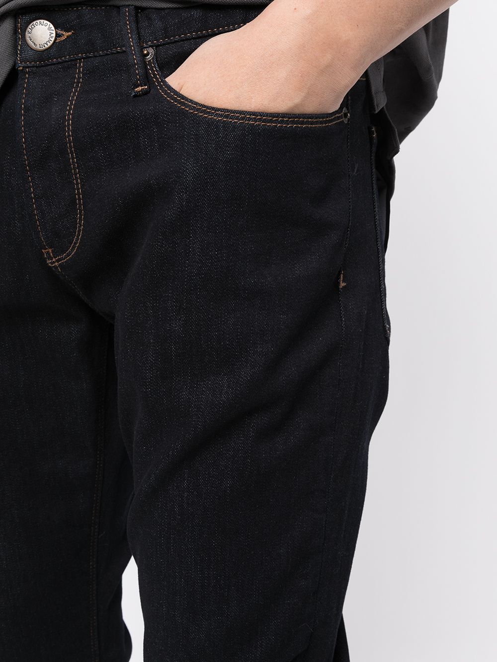 Emporio Armani Jeans Blu Scuro Outer: Cotton