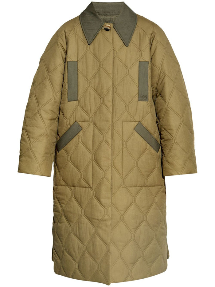 Ganni Coats Kaki