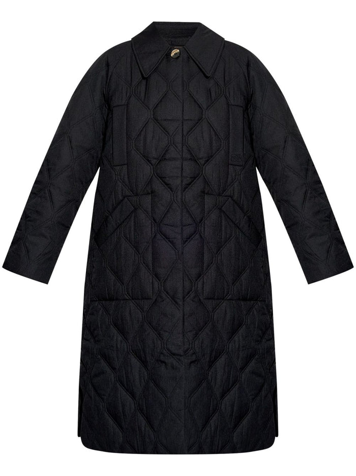 Ganni Coats Black