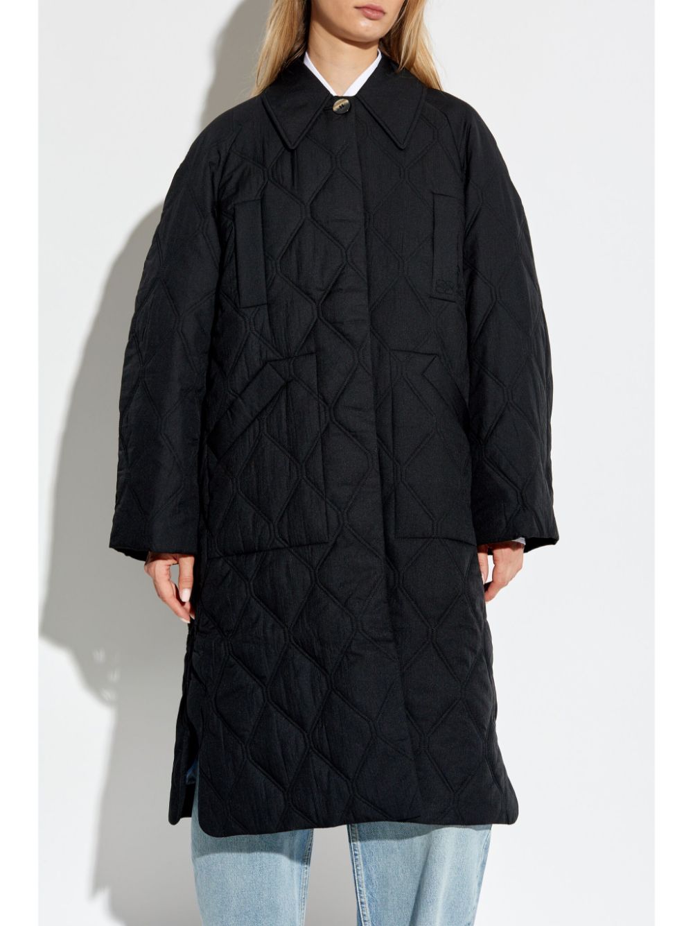 Ganni Coats Black