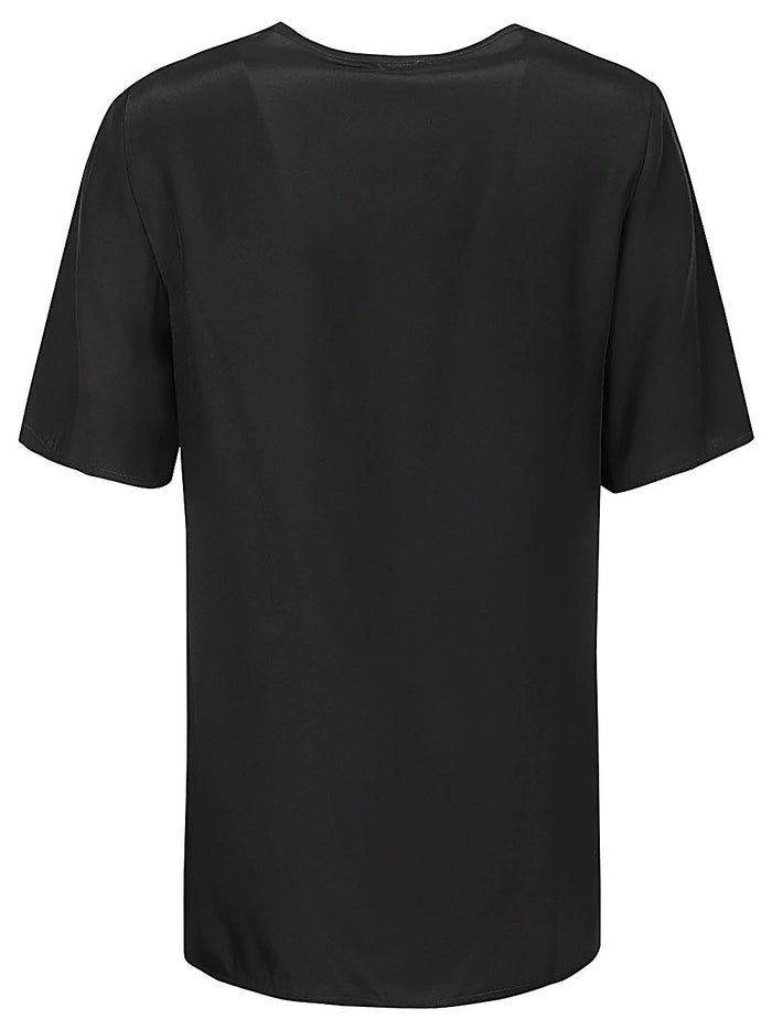 Parosh Top Black Silk