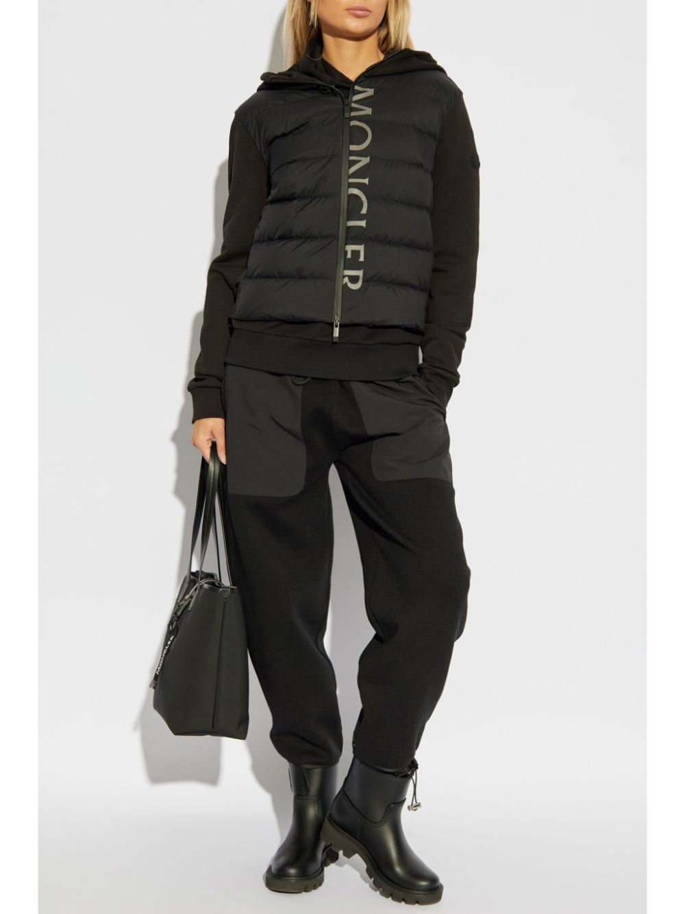 Moncler Sweaters Black Outer: Cotton