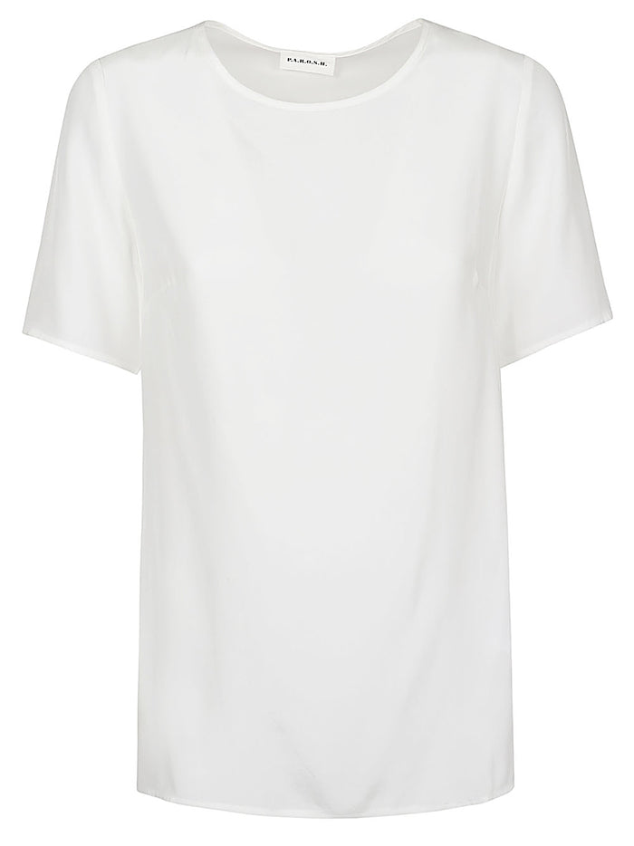 Parosh Top Cream Silk