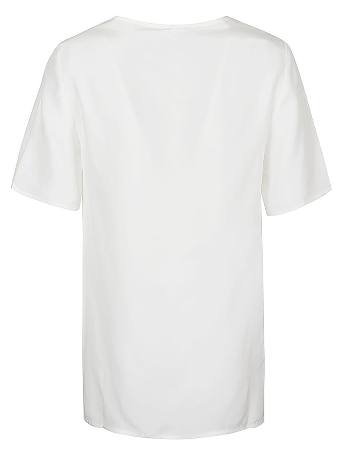 Parosh Top Cream Silk