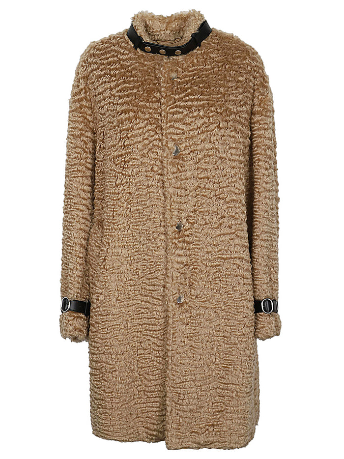 Jil Sander Coats Beige Outer: Mohair