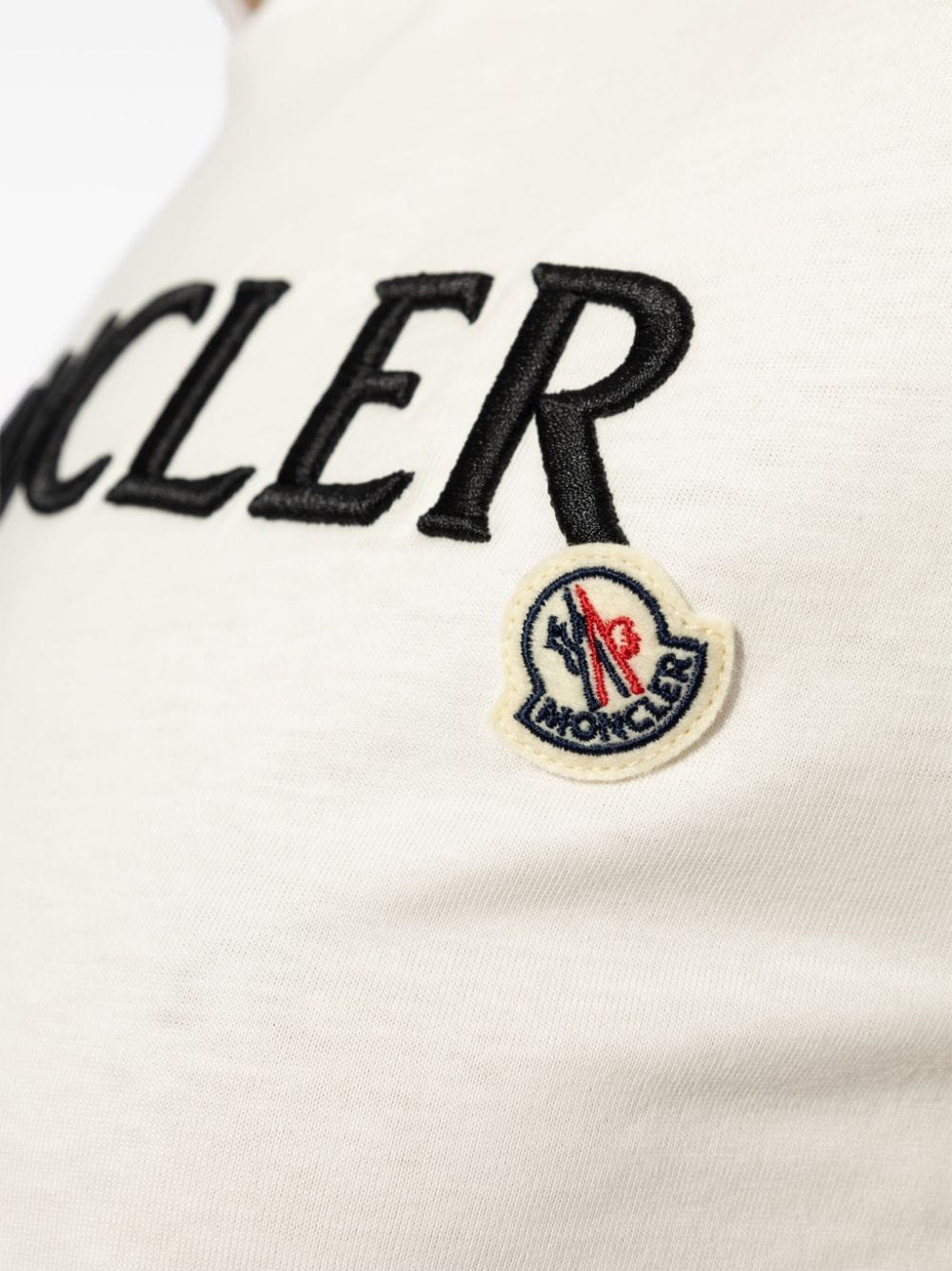 Moncler T-Shirts And Polos White Cotton