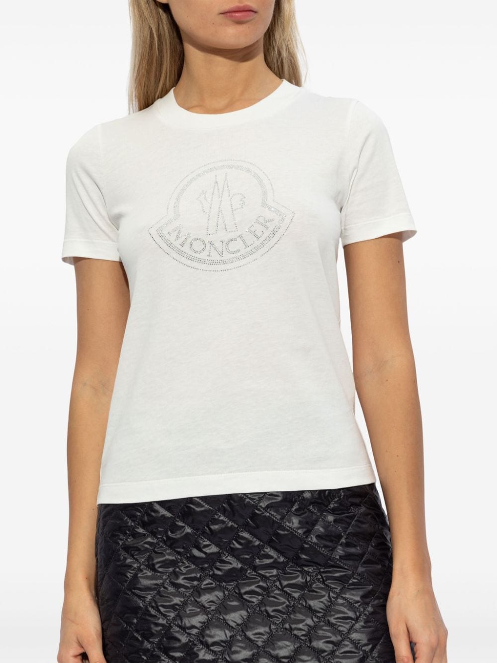 Moncler T-Shirts And Polos White Cotton