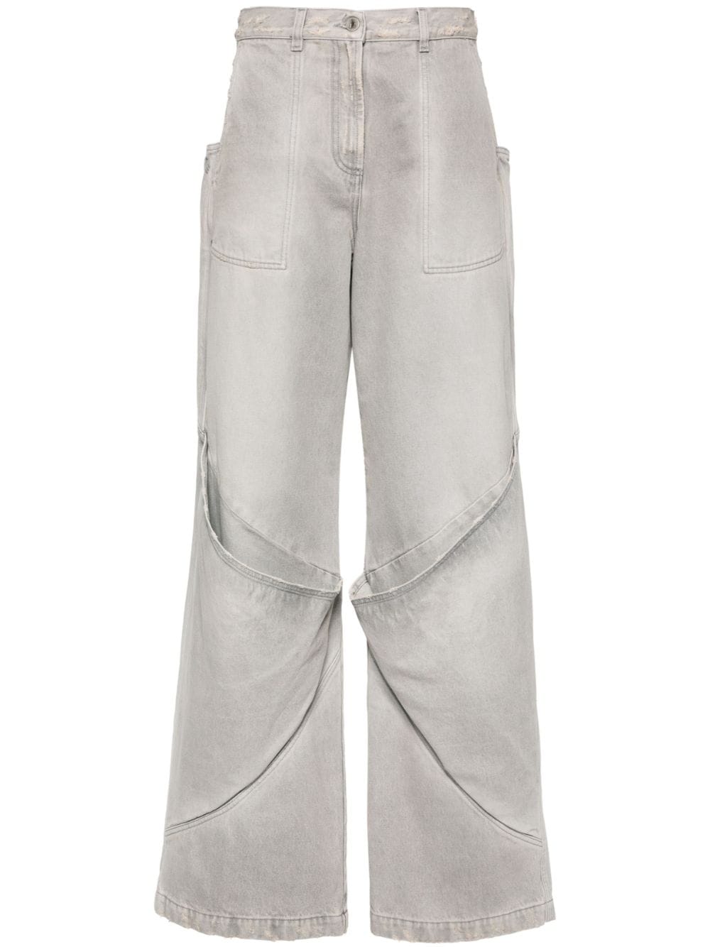 The Attico Jeans Grey Outer: Cotton