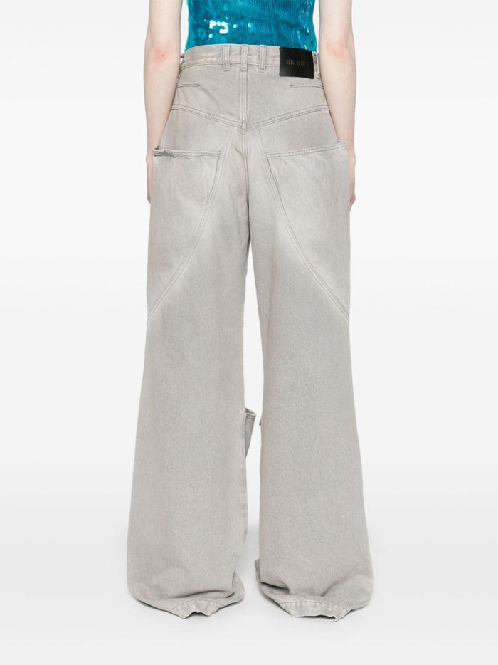 The Attico Jeans Grey Outer: Cotton