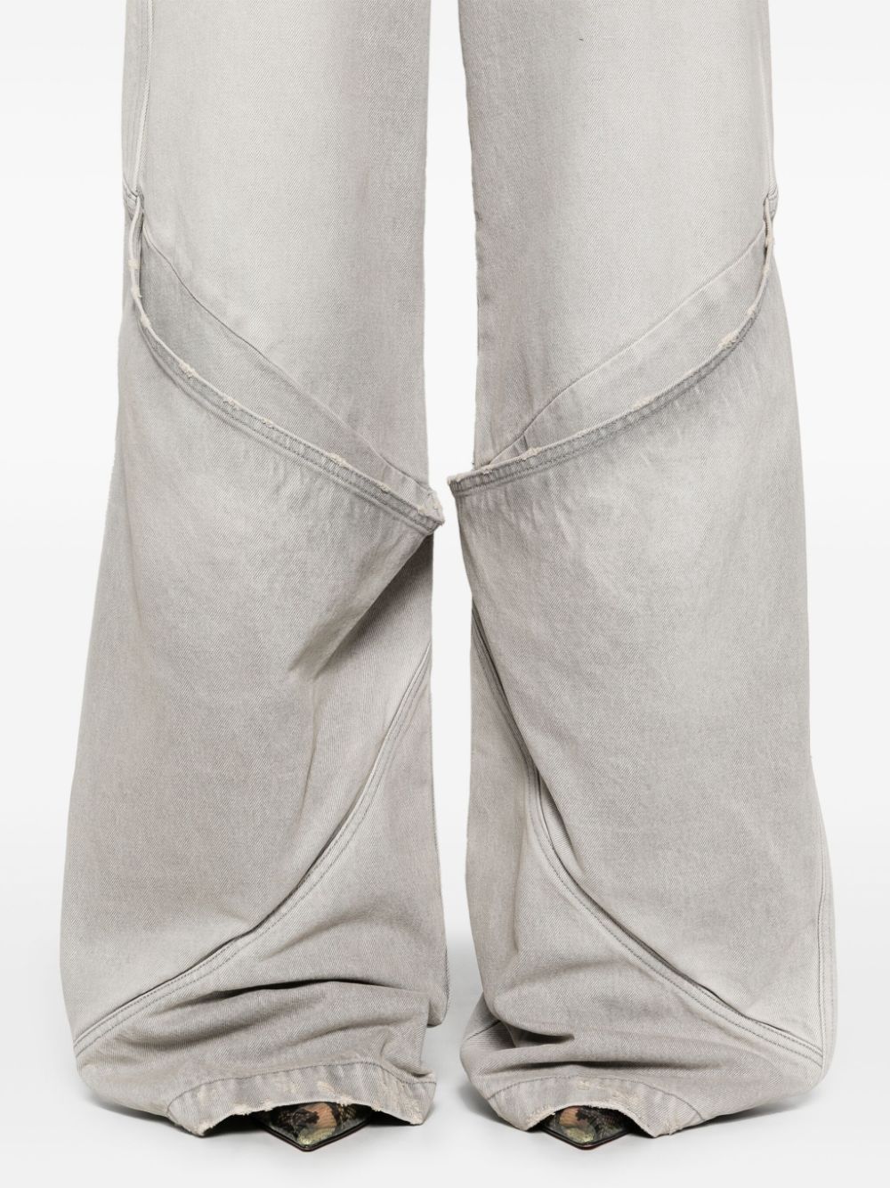 The Attico Jeans Grey Outer: Cotton