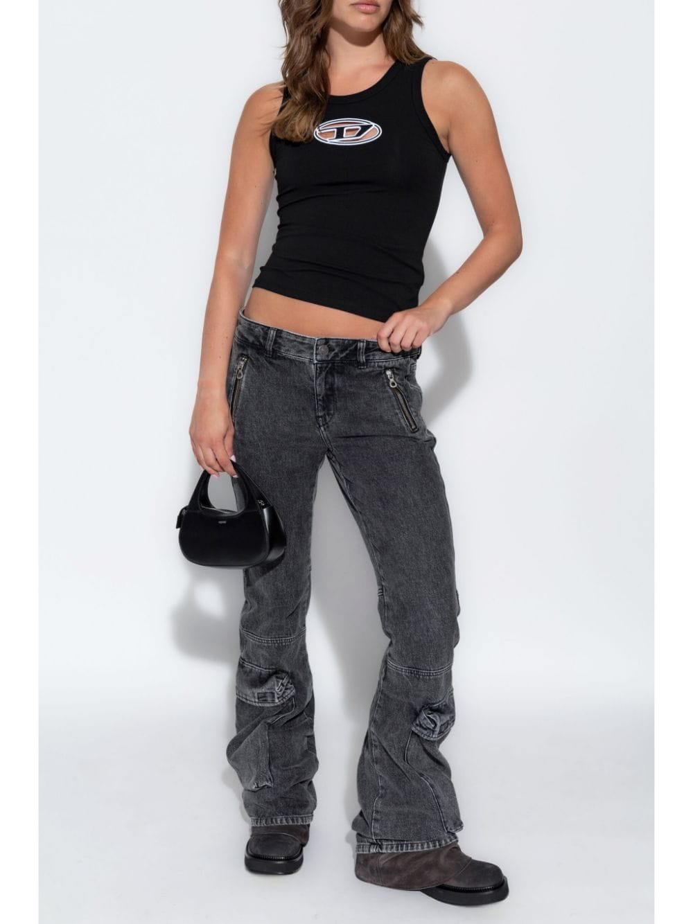 Diesel Top Black Polyester