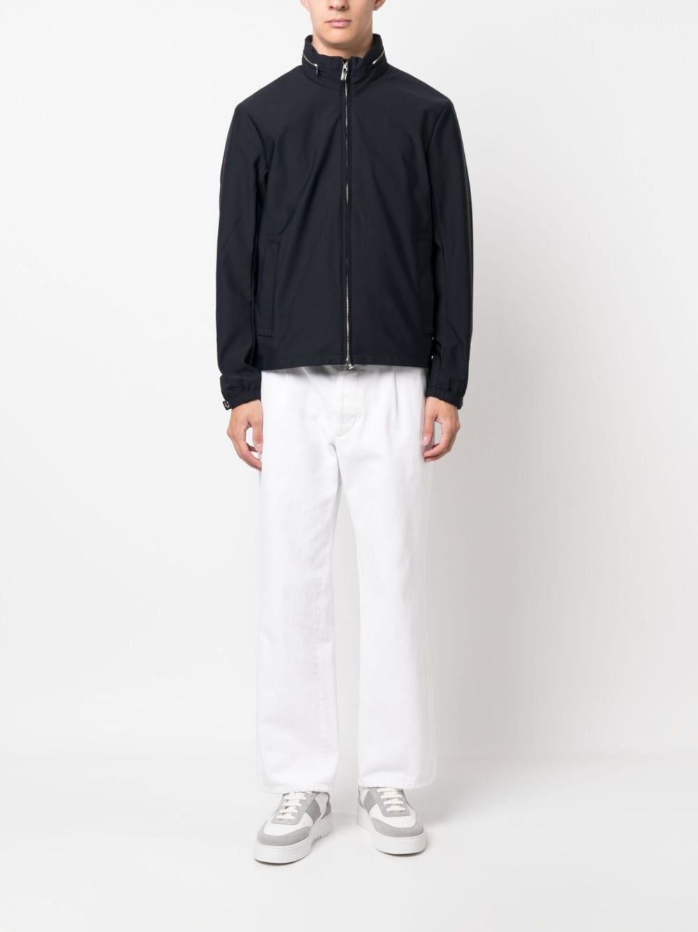 Emporio Armani Coats Blu Polyamide Elastane