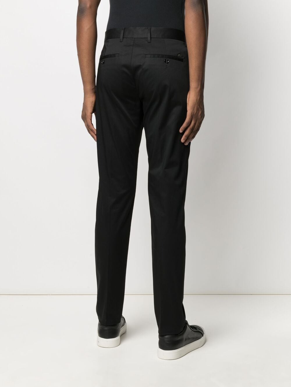 Emporio Armani Trousers Nero Cotton Elastane