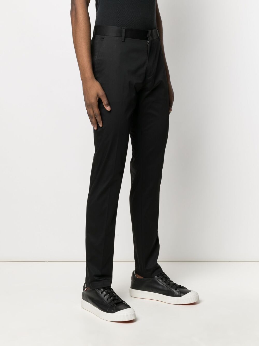 Emporio Armani Trousers Nero Cotton Elastane
