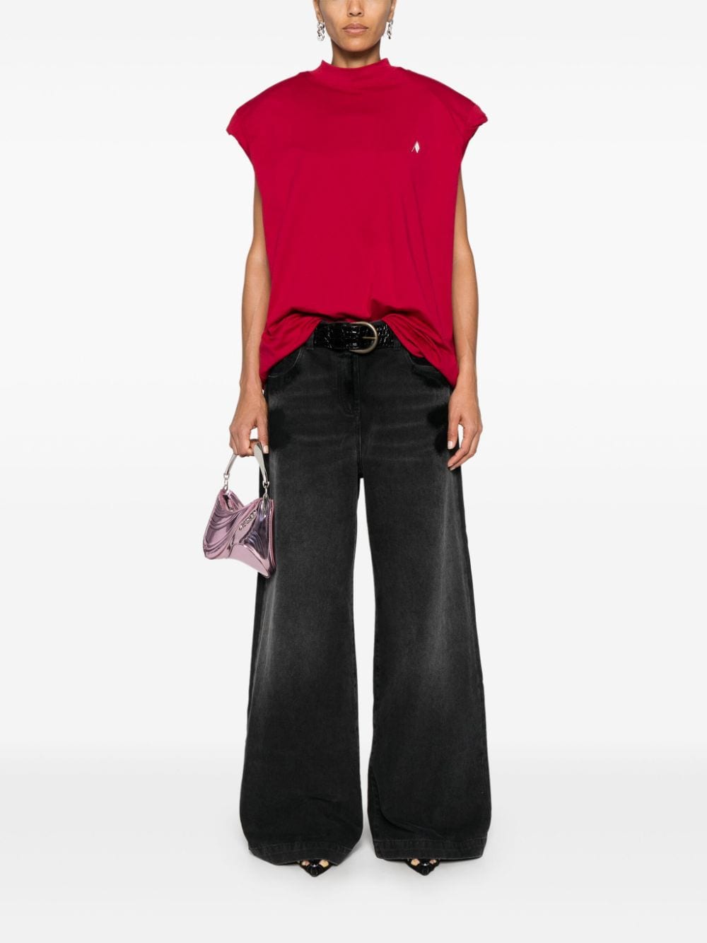 The Attico Jeans Black Cotton
