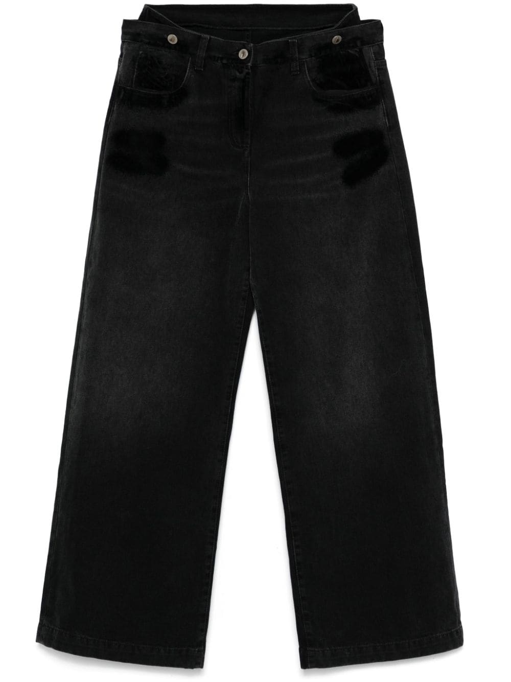 The Attico Jeans Black Cotton