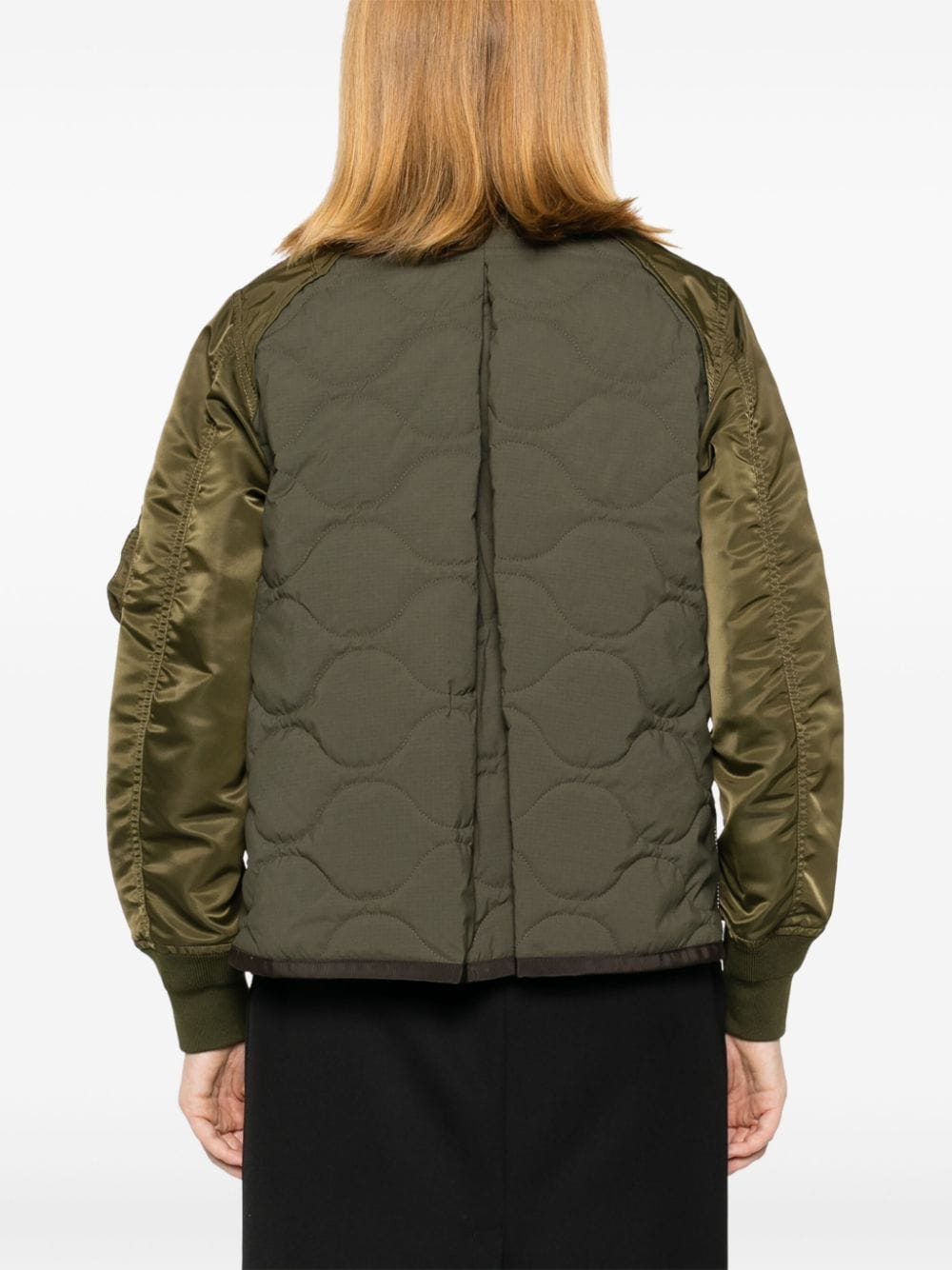 Sacai Coats Kaki Nylon