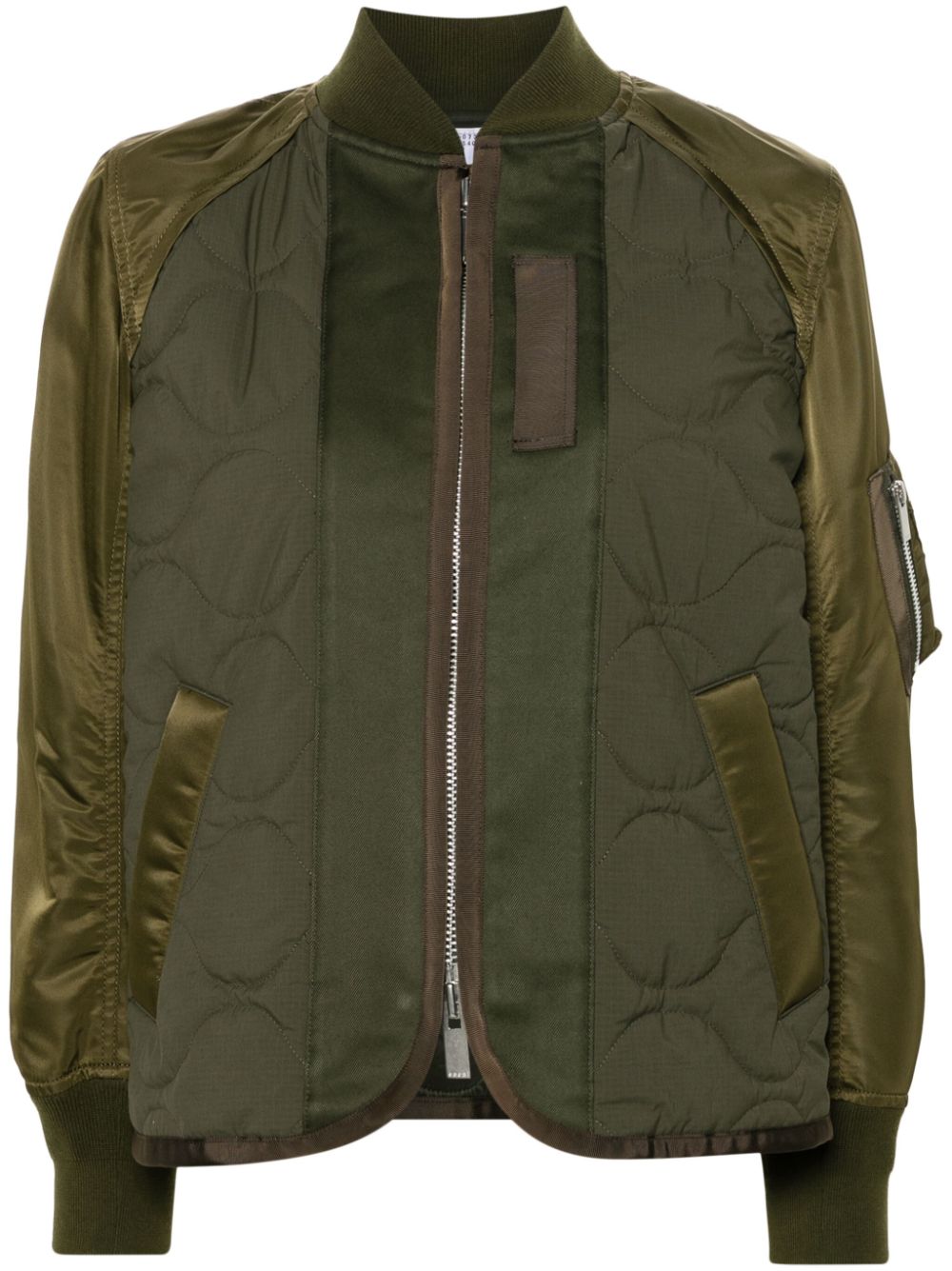 Sacai Coats Kaki Nylon