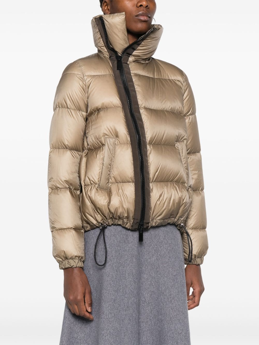 Sacai Coats Beige Nylon