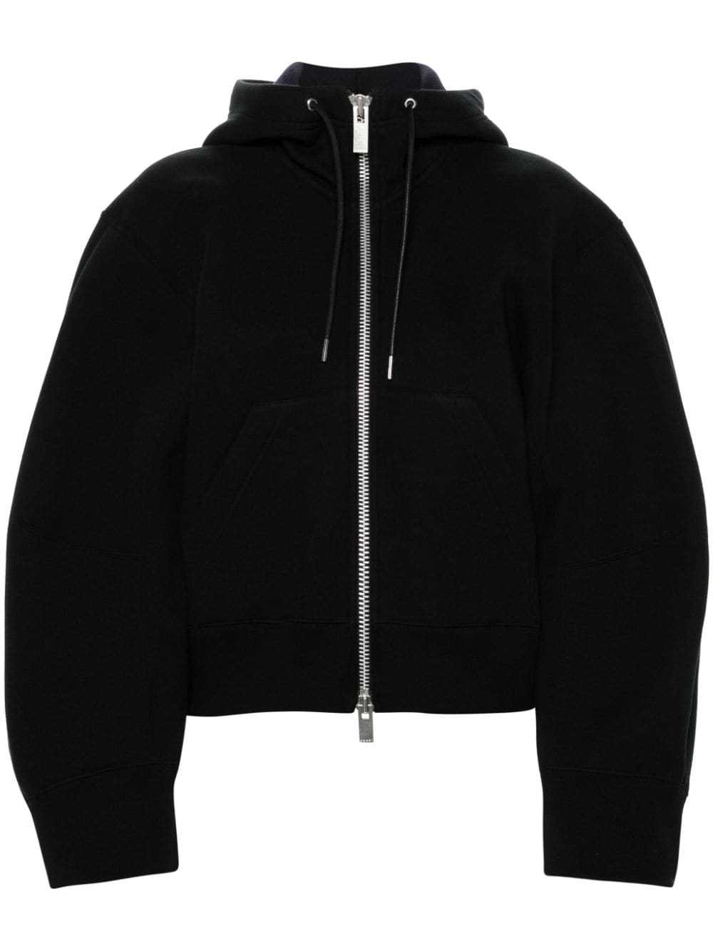 Sacai Sweaters Black Cotton Polyester