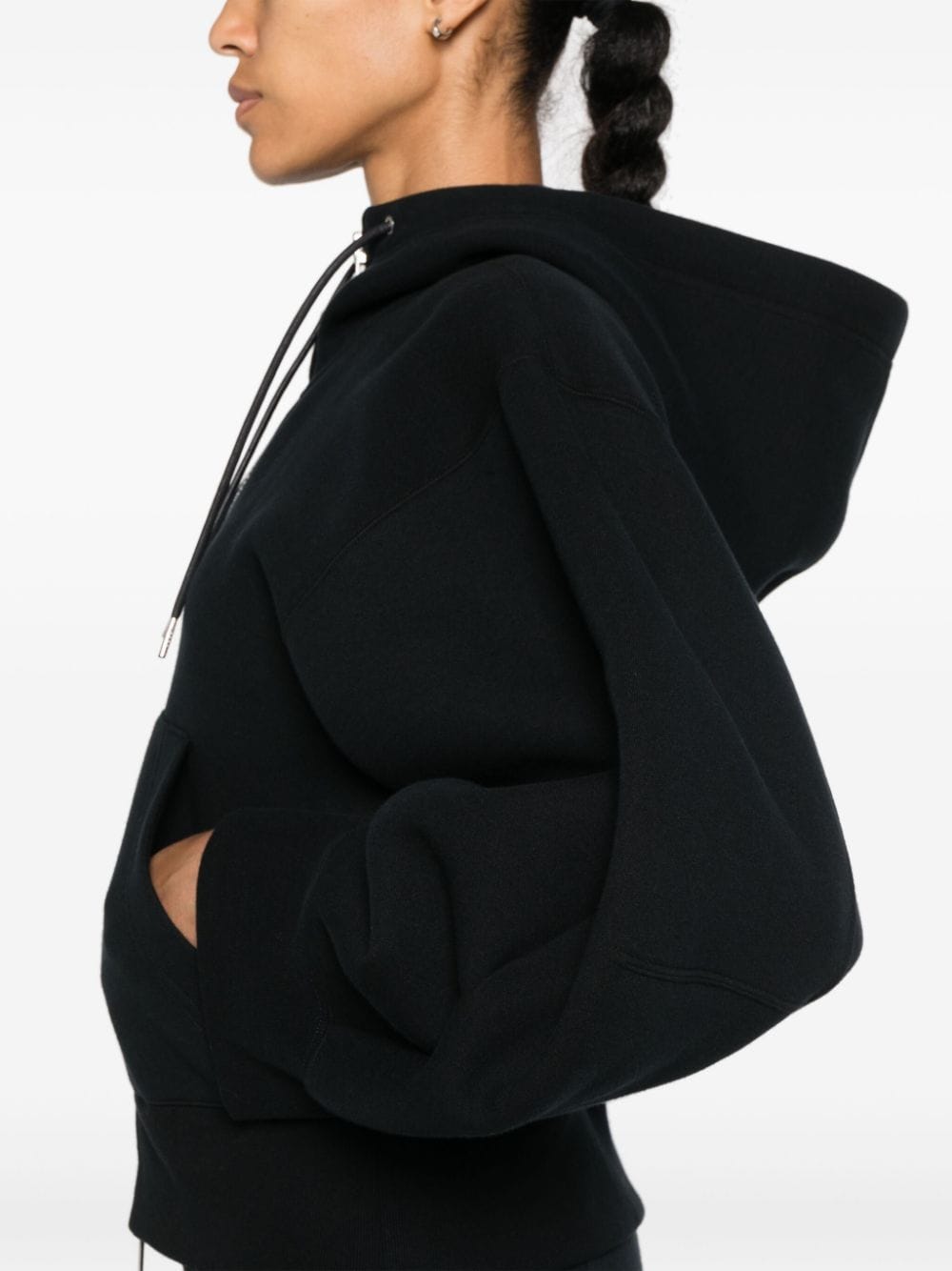 Sacai Sweaters Black Cotton Polyester