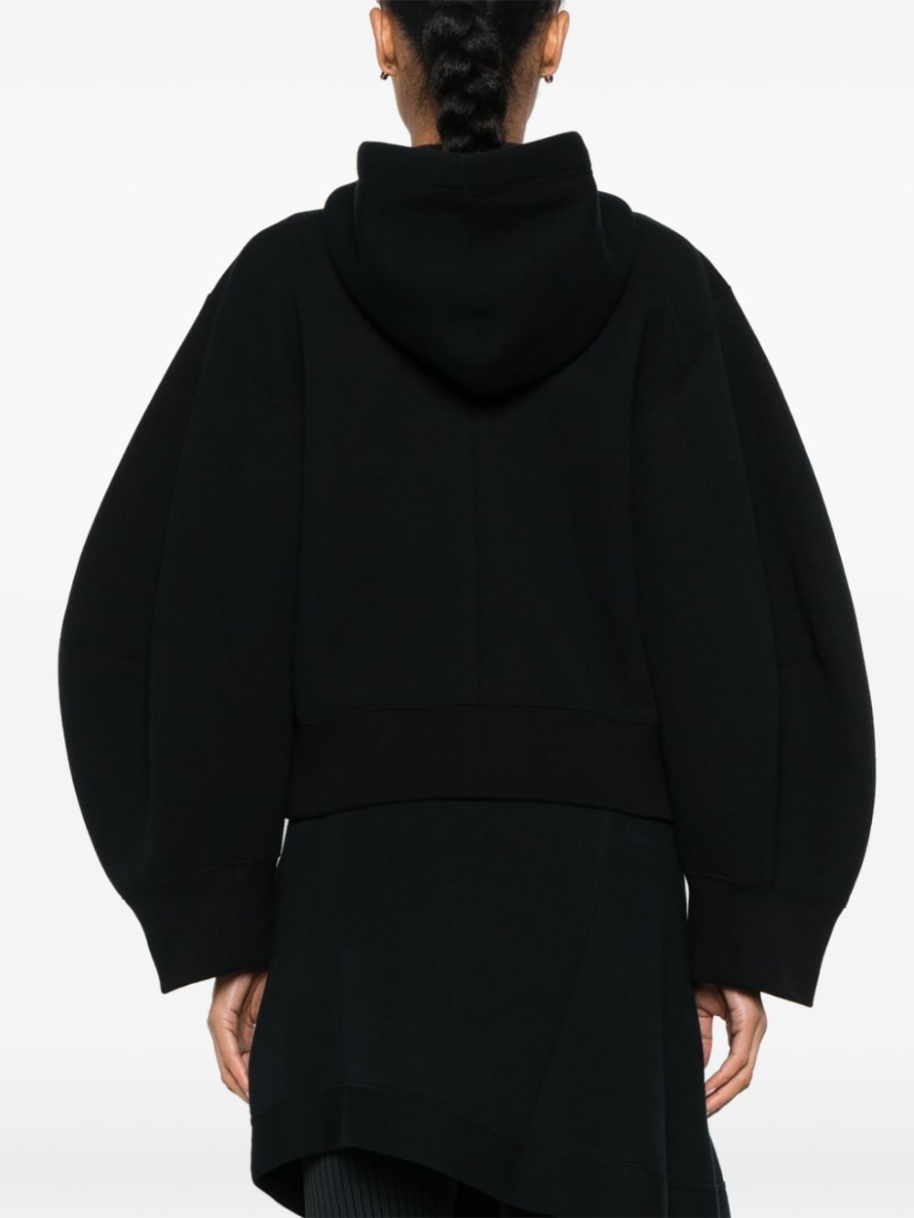 Sacai Sweaters Black Cotton Polyester