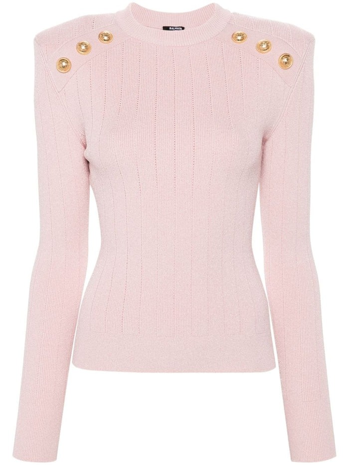 Balmain Sweaters Pink Viscose