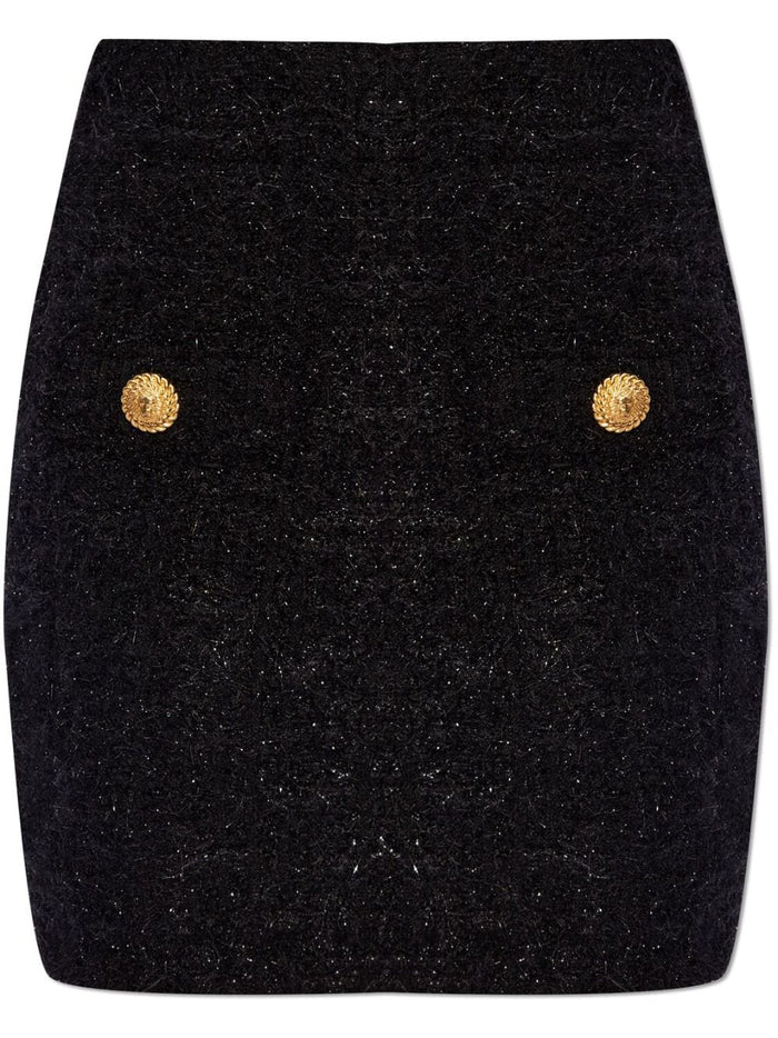 Balmain Skirts Black Polyamide