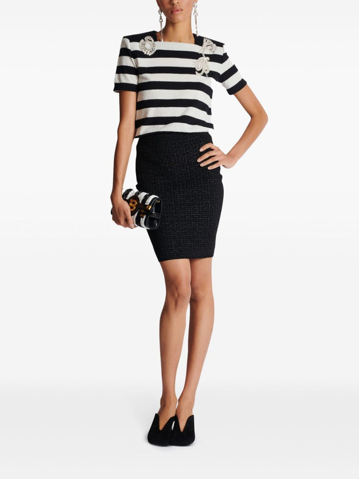 Balmain Skirts Black Viscose