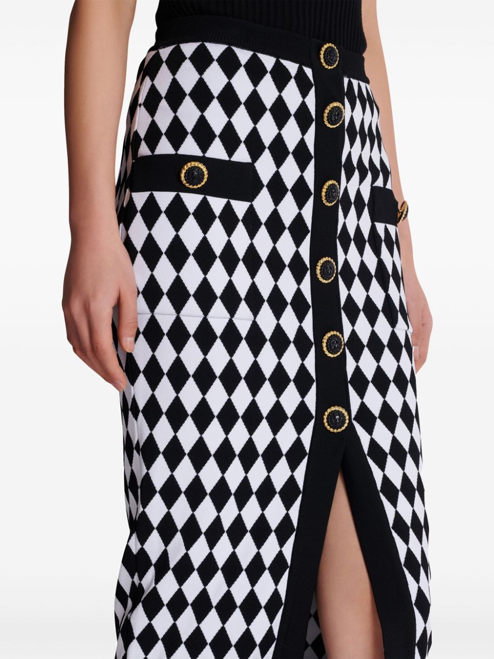 Balmain Skirts Black Viscose
