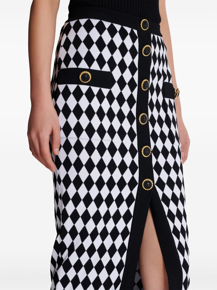 Balmain Skirts Black Viscose