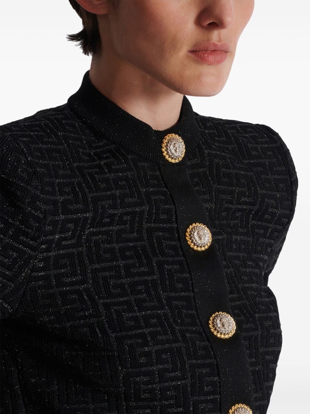 Balmain Sweaters Black Viscose