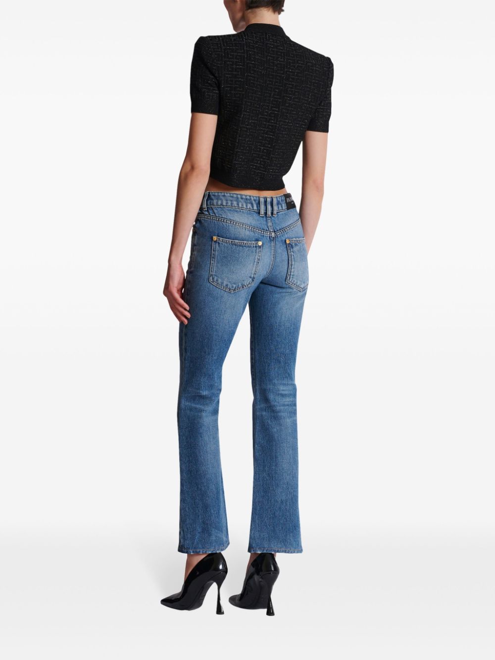 Balmain Sweaters Black Viscose