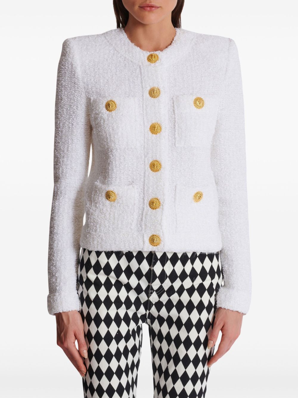 Balmain Jackets White Cotton