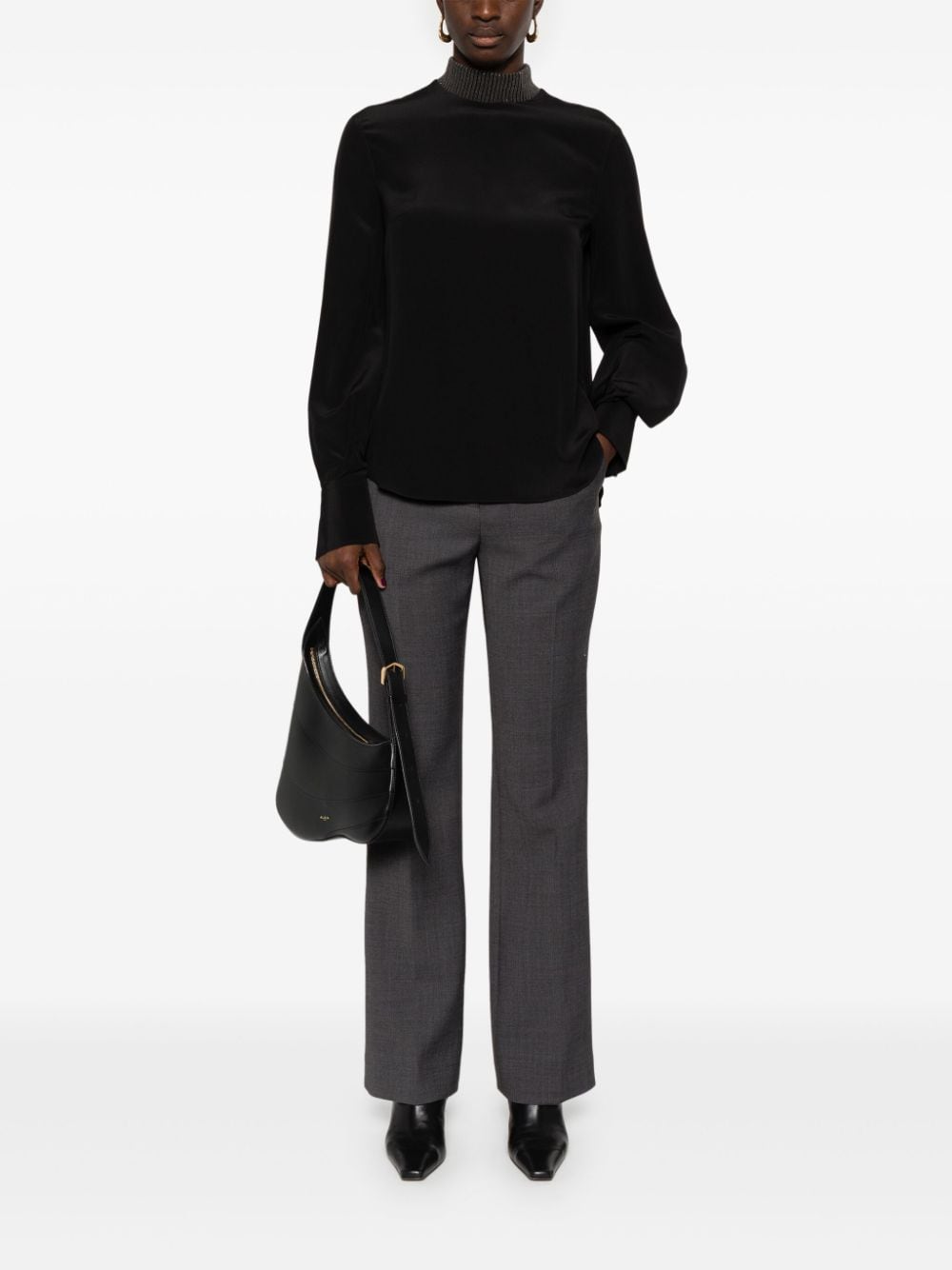 Brunello Cucinelli Top Nero Silk