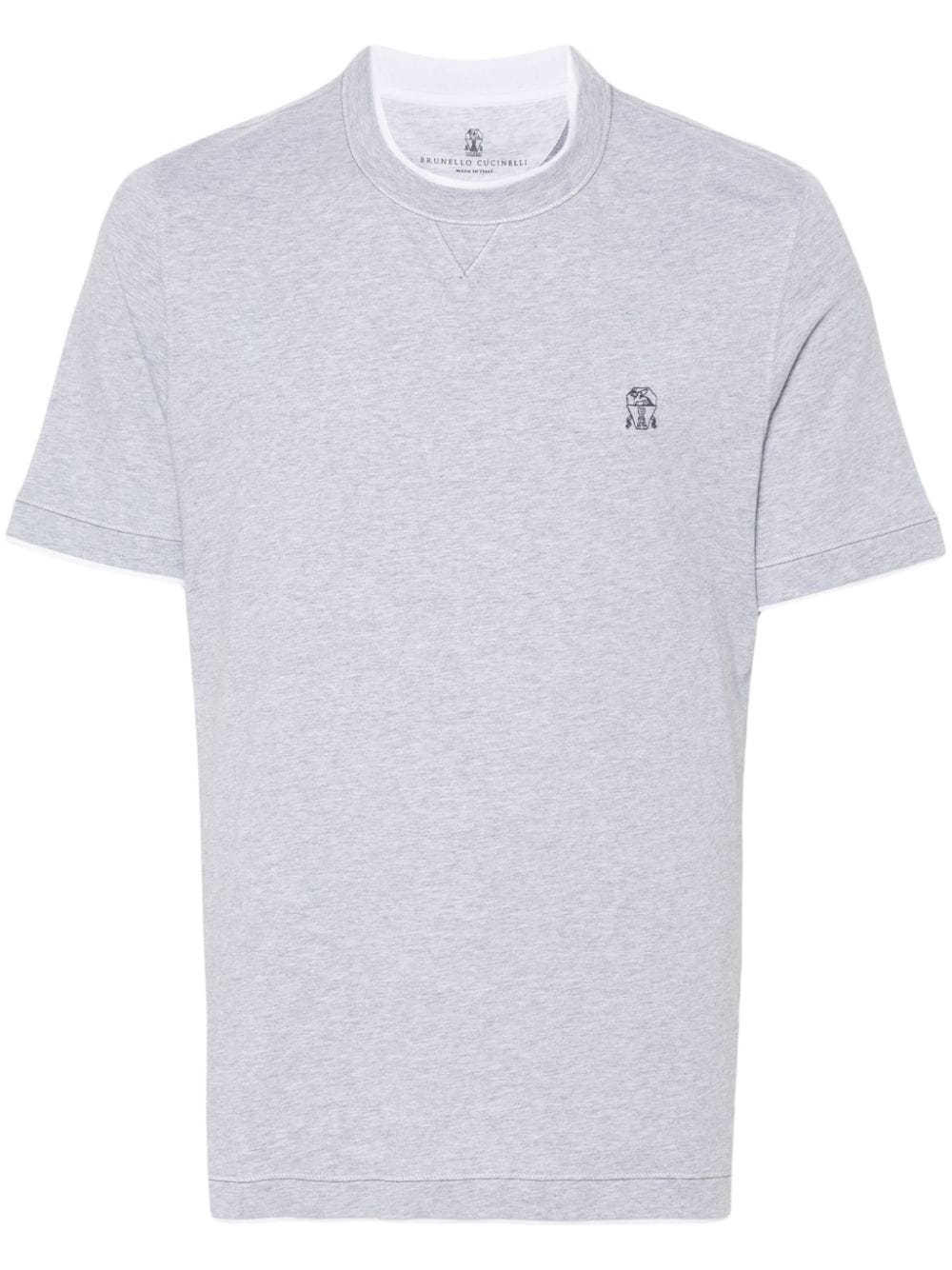 Brunello Cucinelli T-Shirts And Polos Grigio Cotton