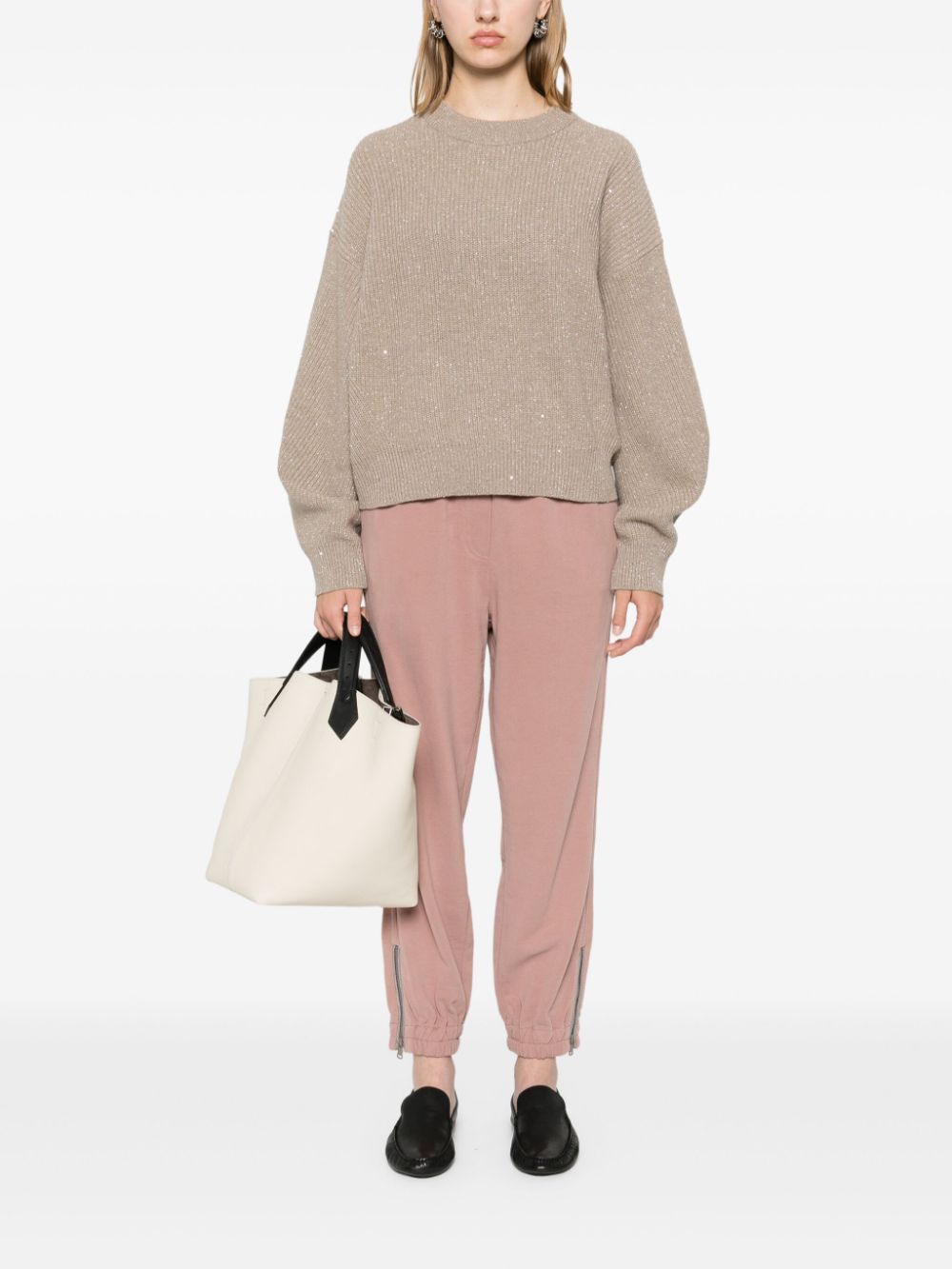 Brunello Cucinelli Sweaters Beige Cashmere