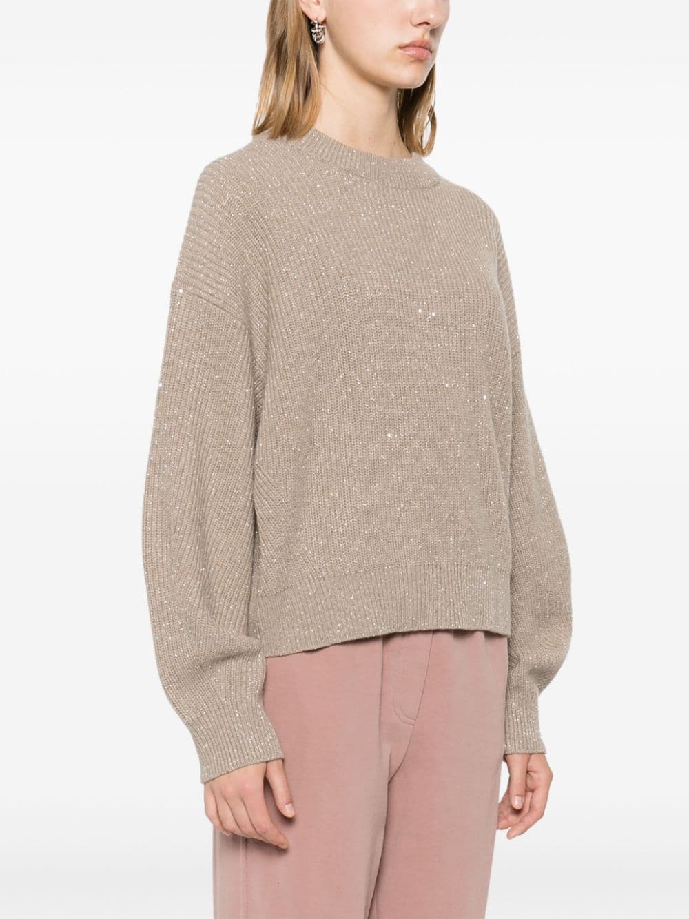 Brunello Cucinelli Sweaters Beige Cashmere