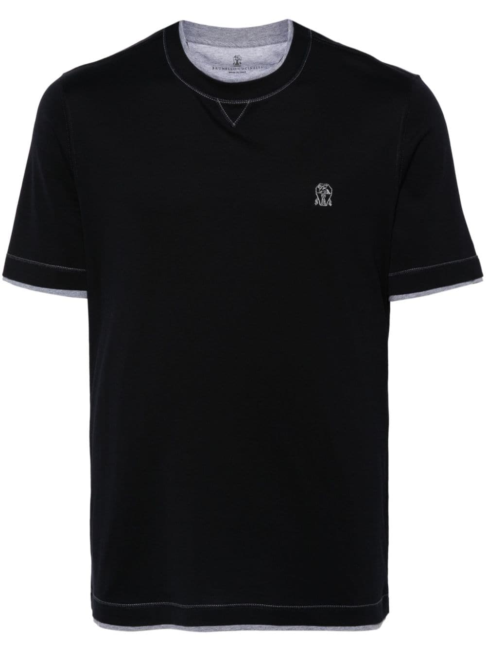 Brunello Cucinelli T-Shirts And Polos Blu Cotton