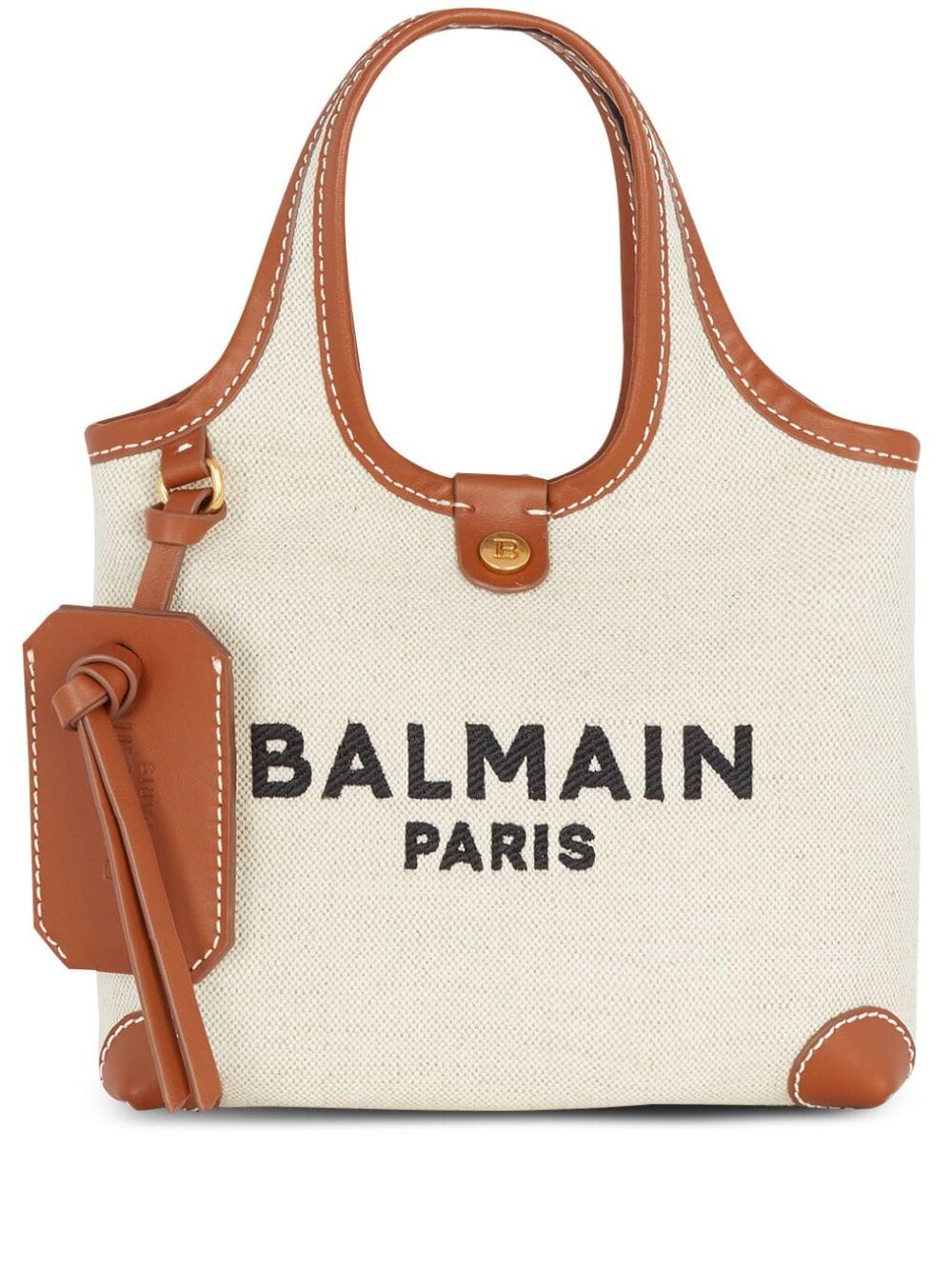 Balmain Bags Leather Brown Fabric