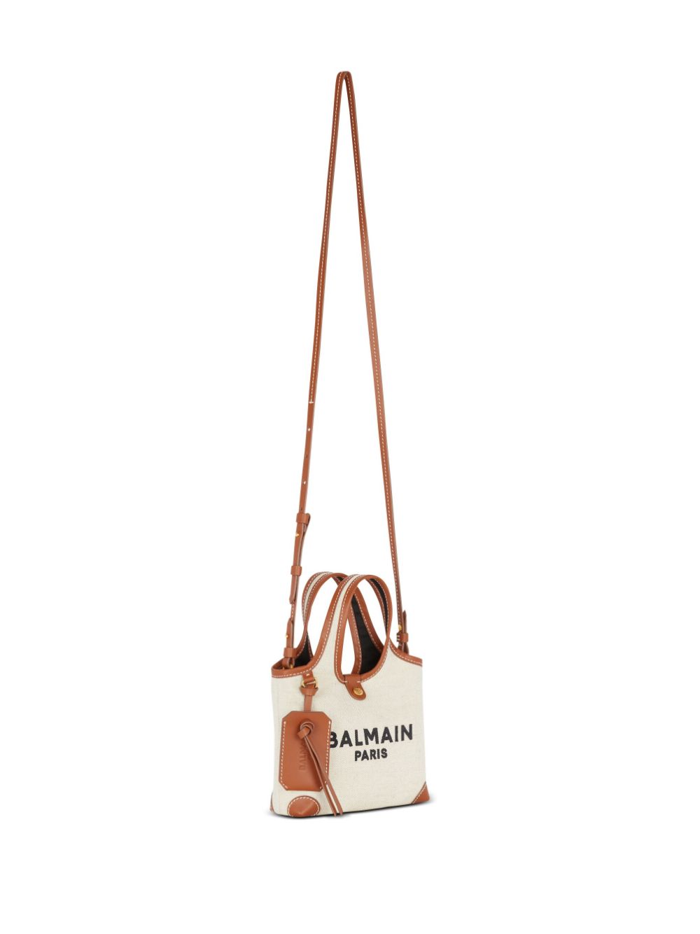 Balmain Bags Leather Brown Fabric