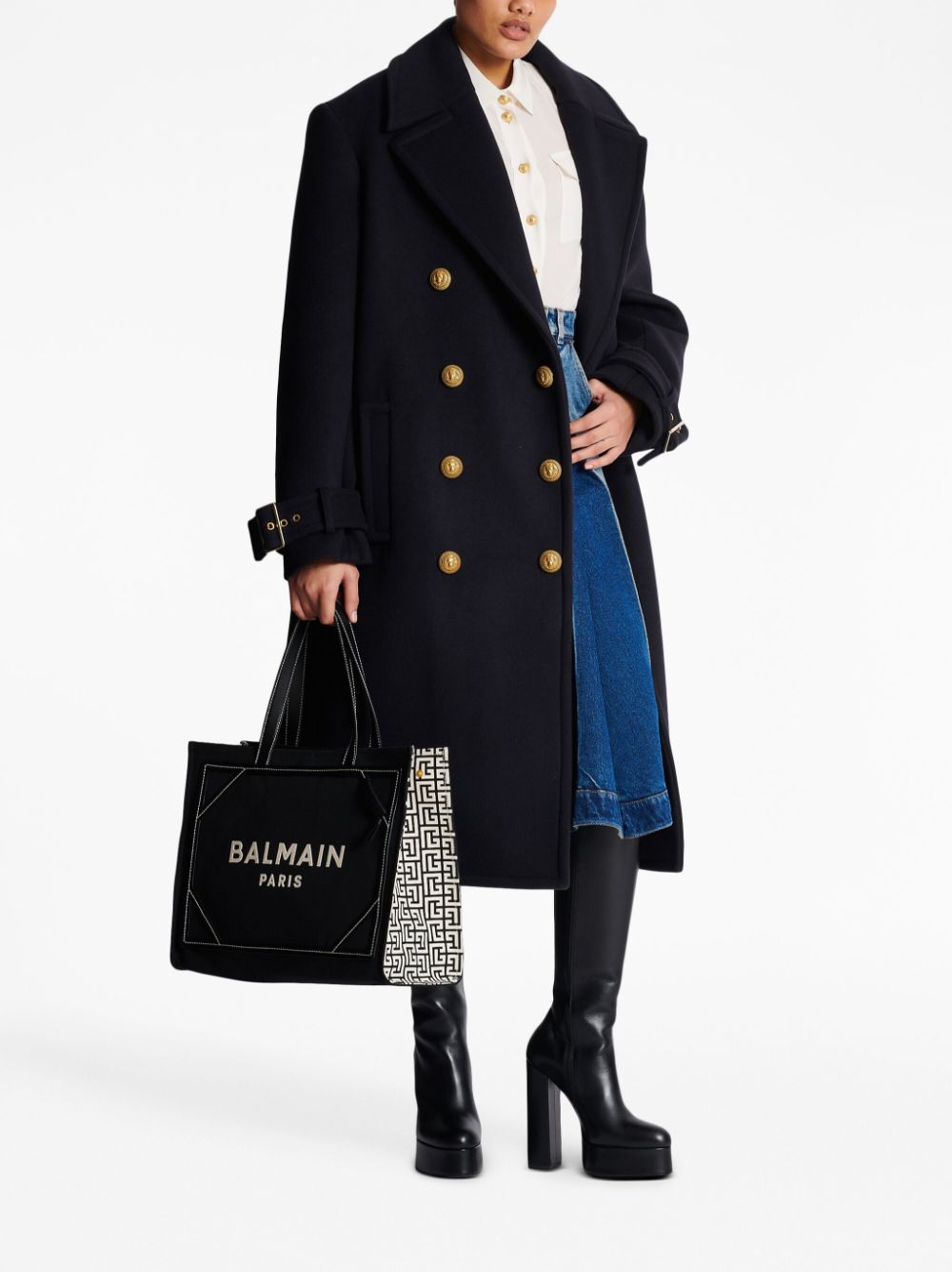 Balmain Bags Black Cotton