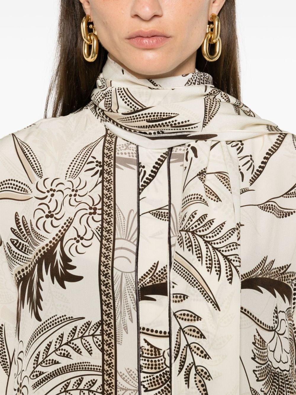 F.r.s . Shirts Beige Silk