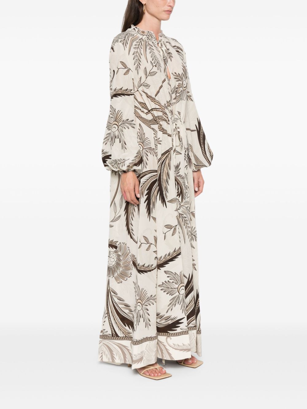 F.r.s . Dresses Beige Silk