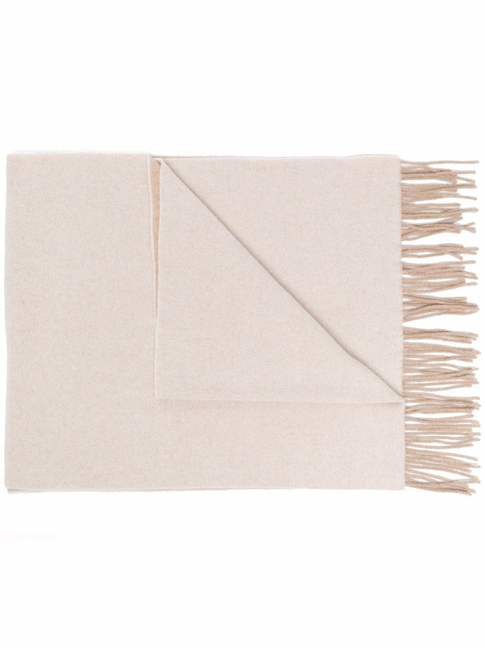Ganni Scarfs White Recycled Wool