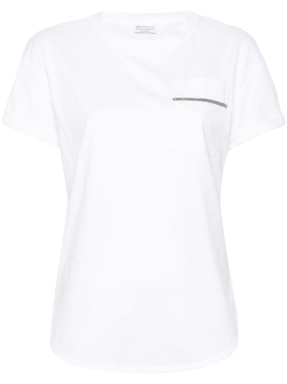 Brunello Cucinelli T-Shirts And Polos Bianco Eco Brass