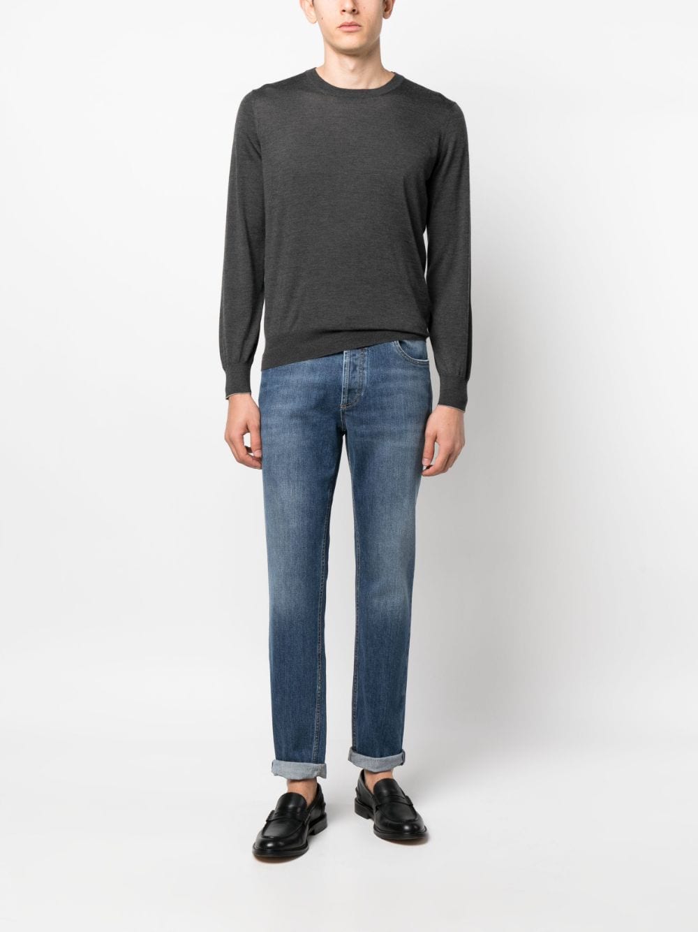 Brunello Cucinelli Jeans Blu Outer: Leather